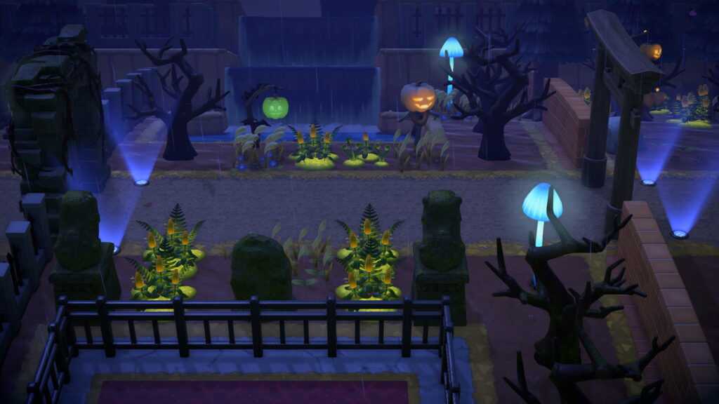 怪しげな滝と血の池